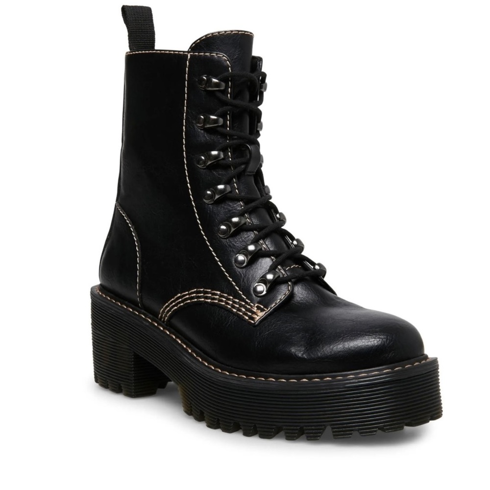 Madden Girl Hawke platform combat boot